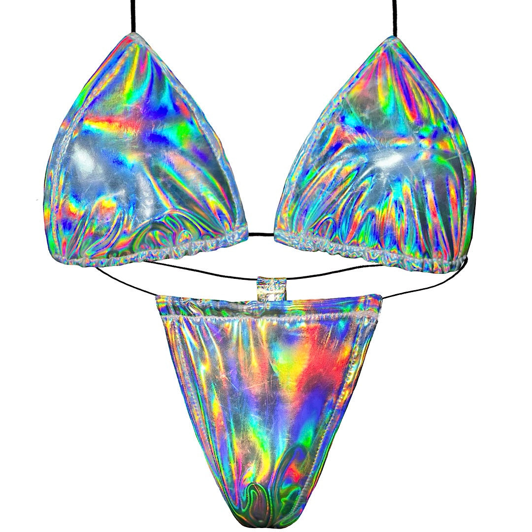 ACE Tieable Microkini: Liquid Silver