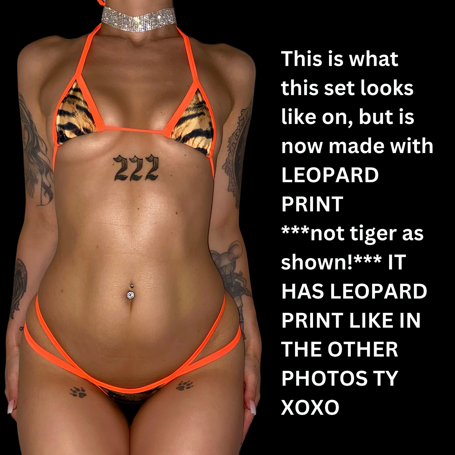 ACE Mini Tri Top: Leopard n' Orange You Glad
