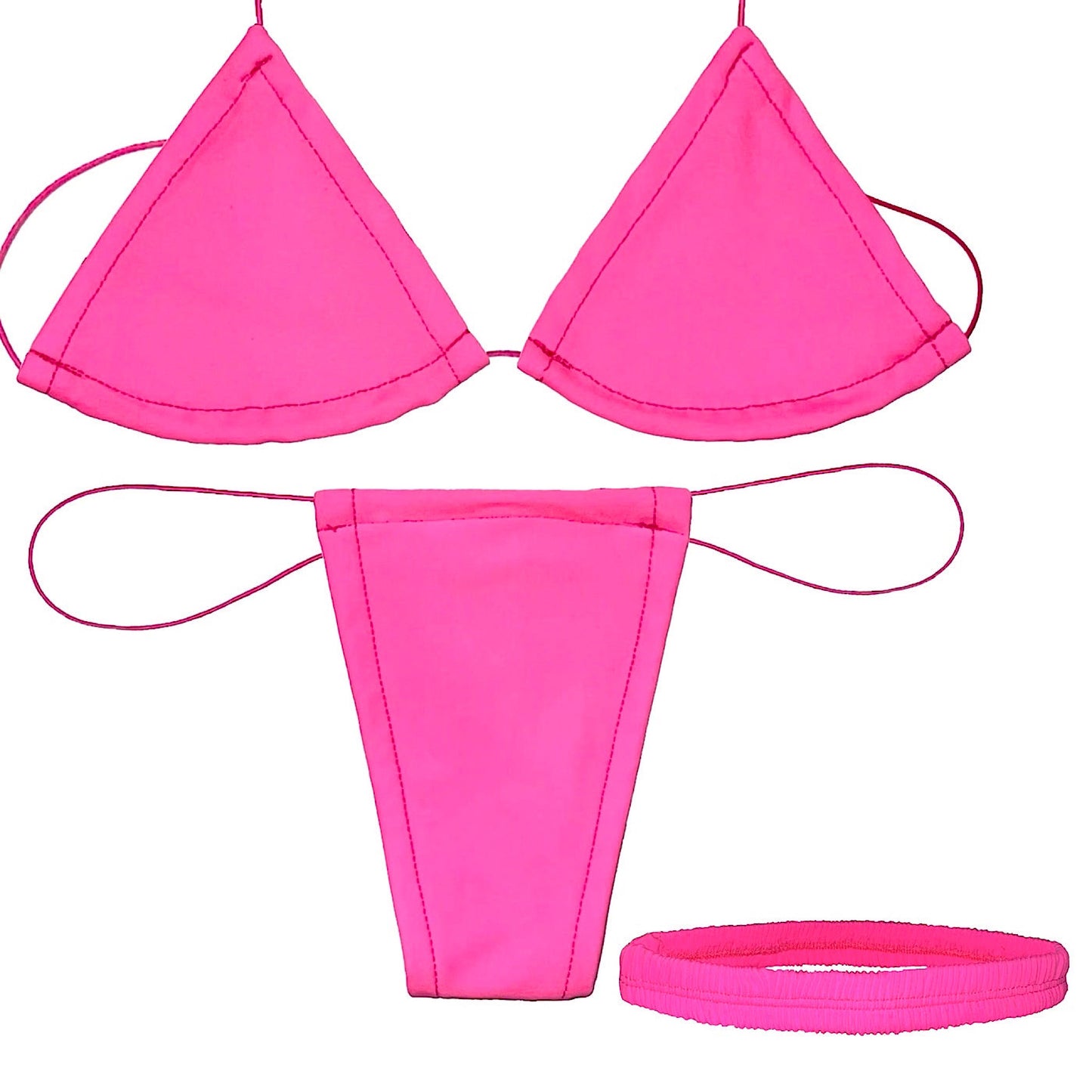 ACE Microkini Set + Classic Garter: Pay Me Pink