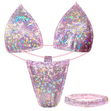 ACE Tieable Microkini + Garter: Halo Baby Pink