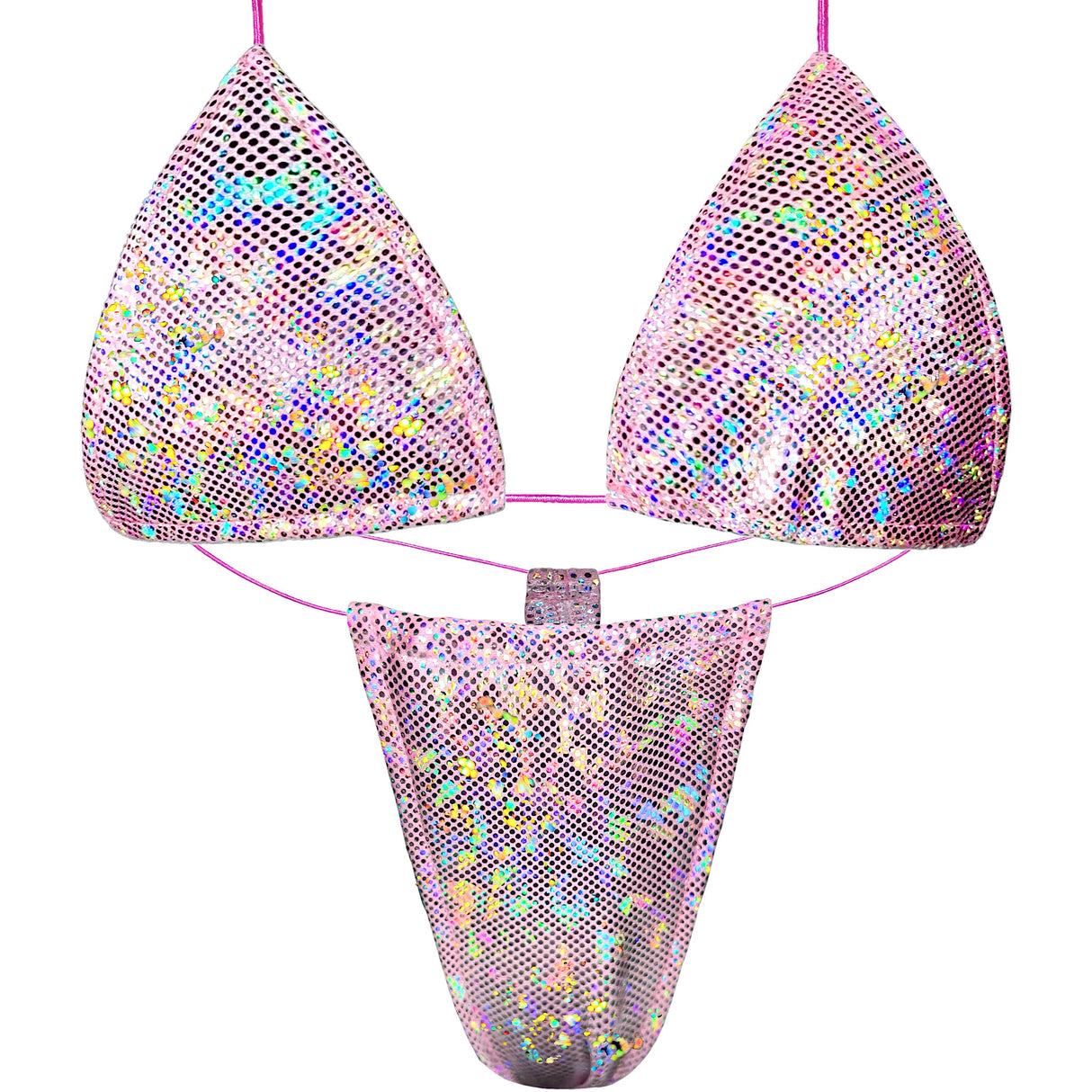 ACE Tieable Microkini Set + Choker: Halo Baby Pink