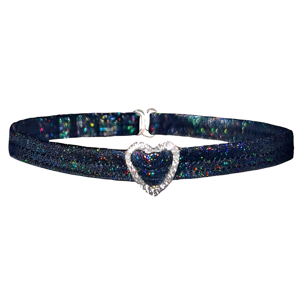 ACE Heart Charm Choker: Fairy Dust Black