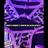 ACE Tri Top: Glossy Leopard n' Halo Baby Pink