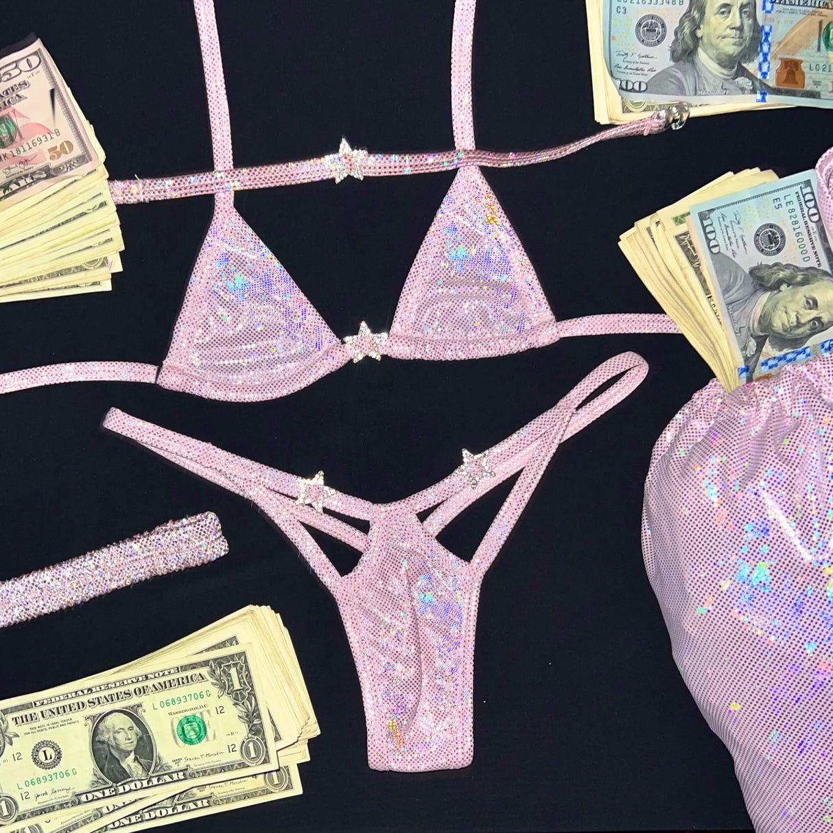 ACE Charm Tri Top: Halo Baby Pink