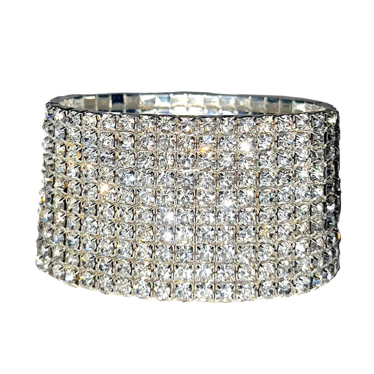 ICY Bracelet: Clear Diamonds 9 Row