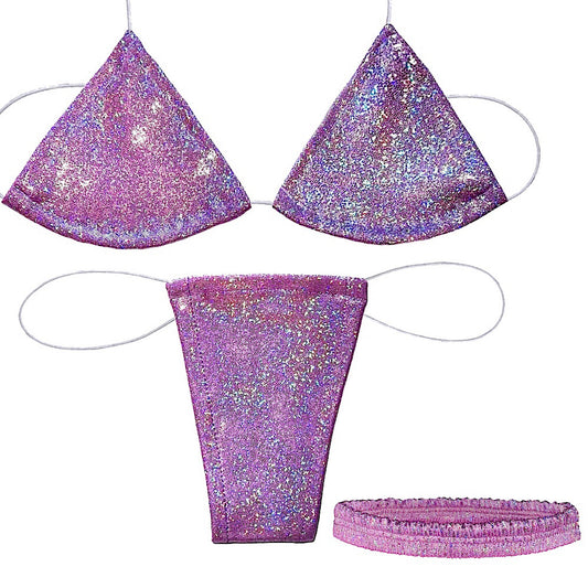 ACE Microkini Set + Classic Garter: Fairy Dust Lilac