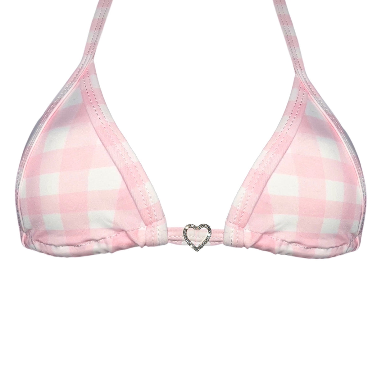 ACE Adore Tri Top: Gingham Baby Pink