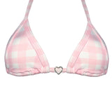ACE Adore Tri Top: Gingham Baby Pink