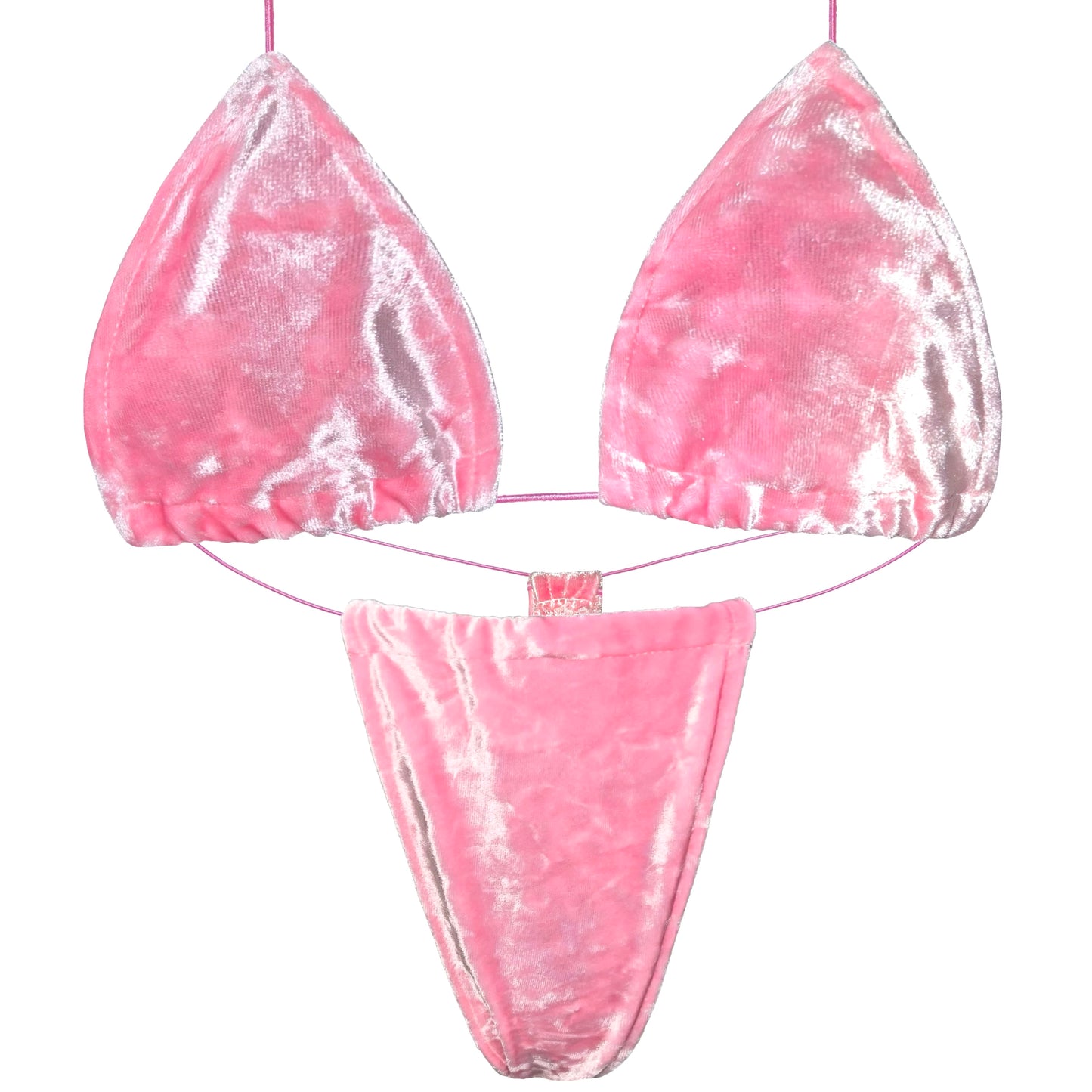 ACE Tieable Microkini: Velvet Crush Baby Pink