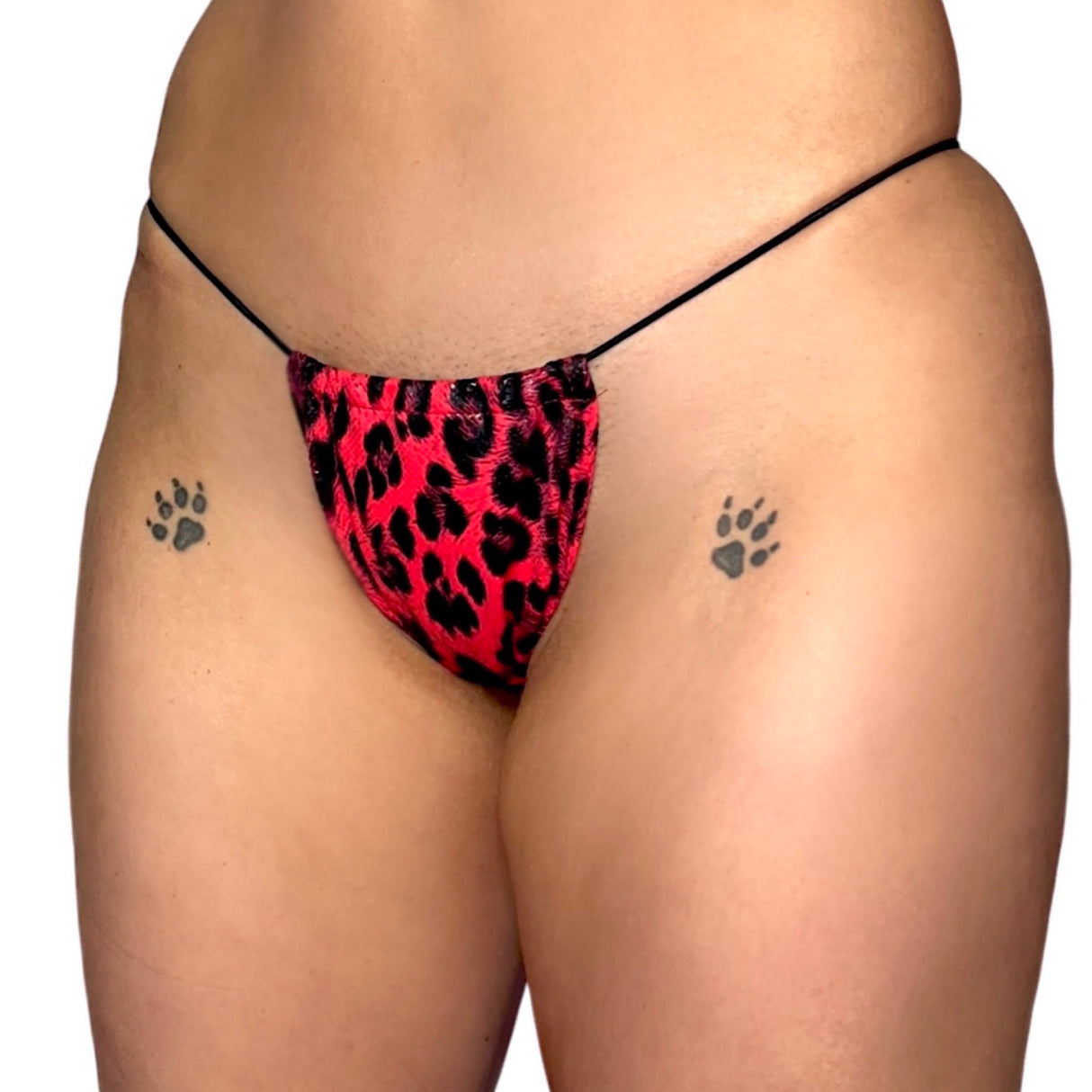 ACE Tieable Microkini: Glossy Leopard Red