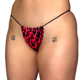 ACE Tieable Microkini: Glossy Leopard Red