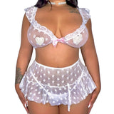 Lil Daisy Baby 2 Piece Skirt Set: White Lace