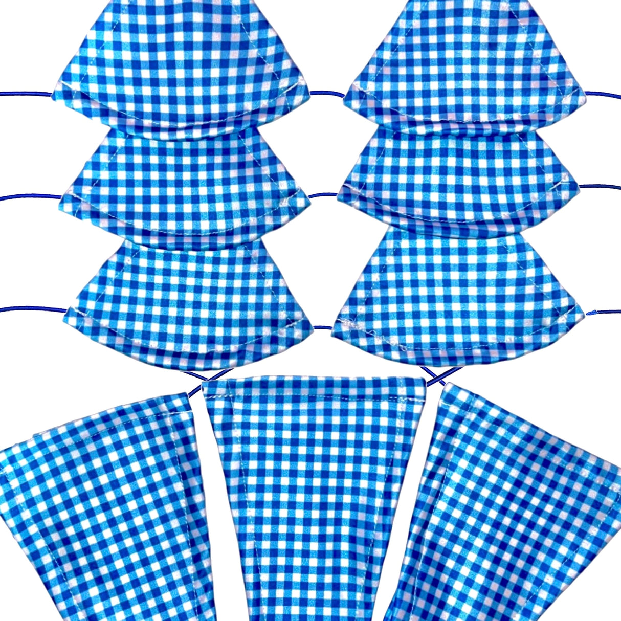 ACE Microkini Set: Gingham Blue & White