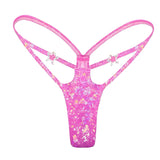 ACE Siren V Back Thong: Halo Hot Pink