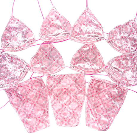 ACE Tieable Microkini: Everybody's Crush Velvet Hearts CLOSEOUT