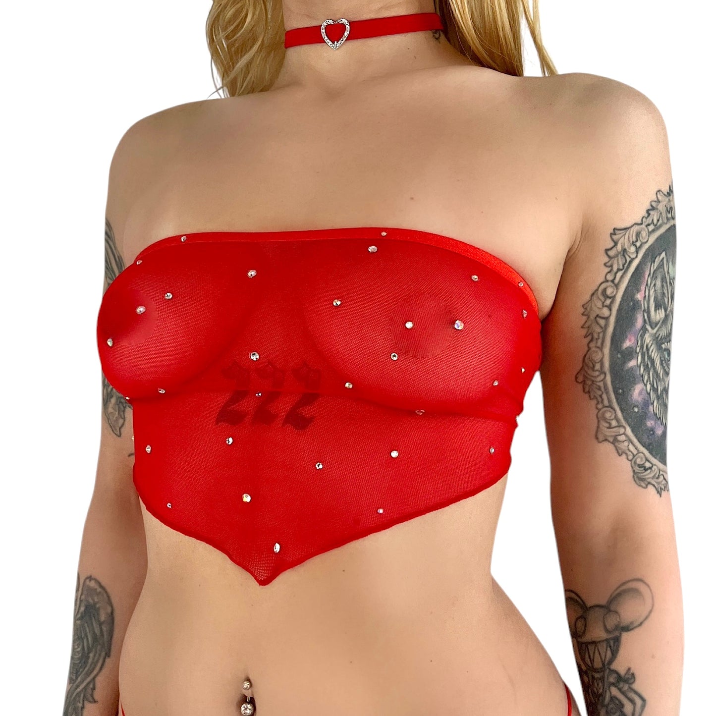 ACE Aura Bedazzled Mesh Set: Mesh Rainmaker Red