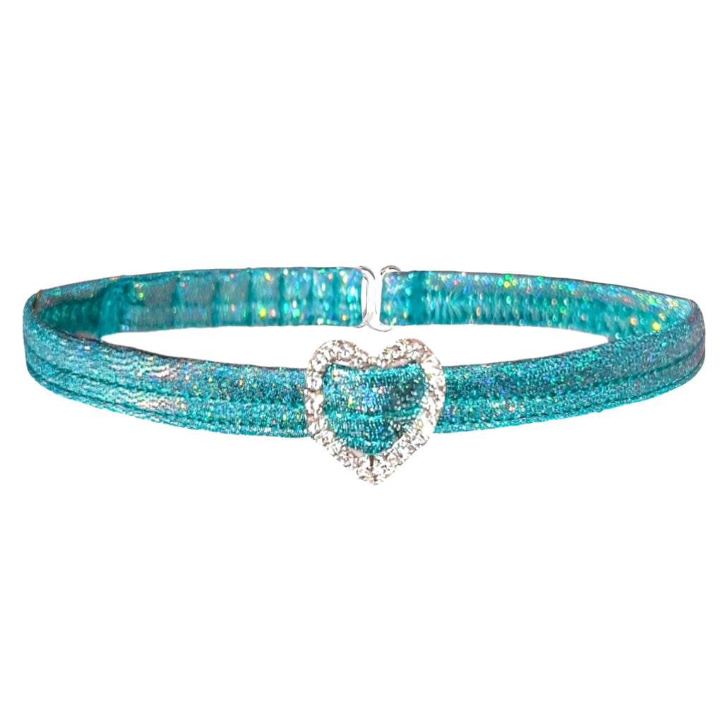 ACE Heart Charm Choker: Fairy Dust Mint