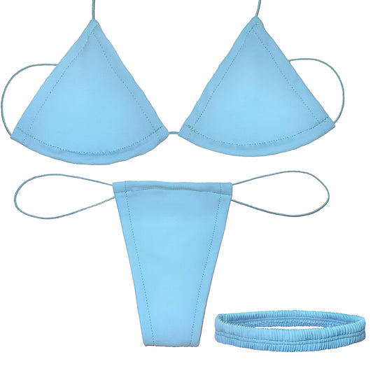 ACE Microkini Set + Classic Garter: Lil' Baby Blue