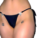 Baby Ice Mini Side Tie Kini: Black