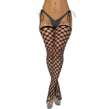 Top Tier Icy Thigh Highs: Black