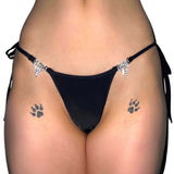 Baby Ice Mini Side Tie Kini: Black