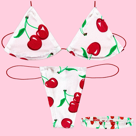 ACE Microkini Set + Classic Garter: Cherry Pie