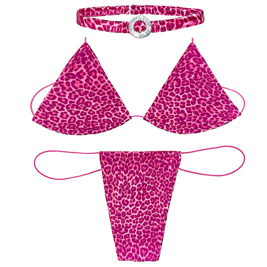 ACE Microkini Set + Icon Charm Choker: Lil’ Panther Pink