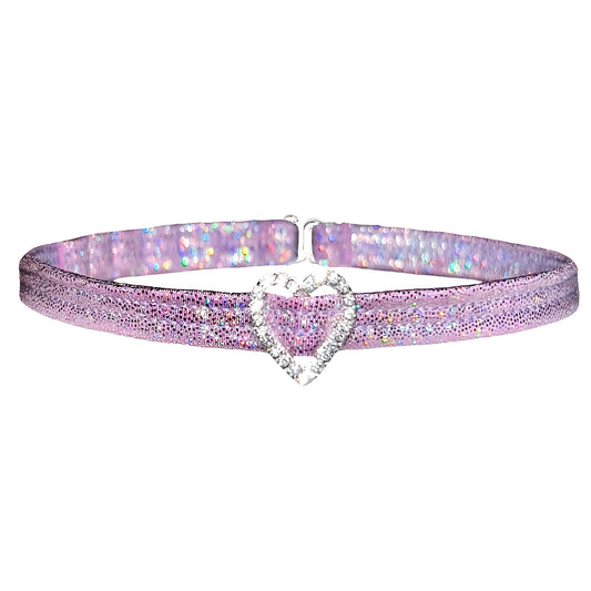 ACE Heart Charm Choker: Fairy Dust Lilac