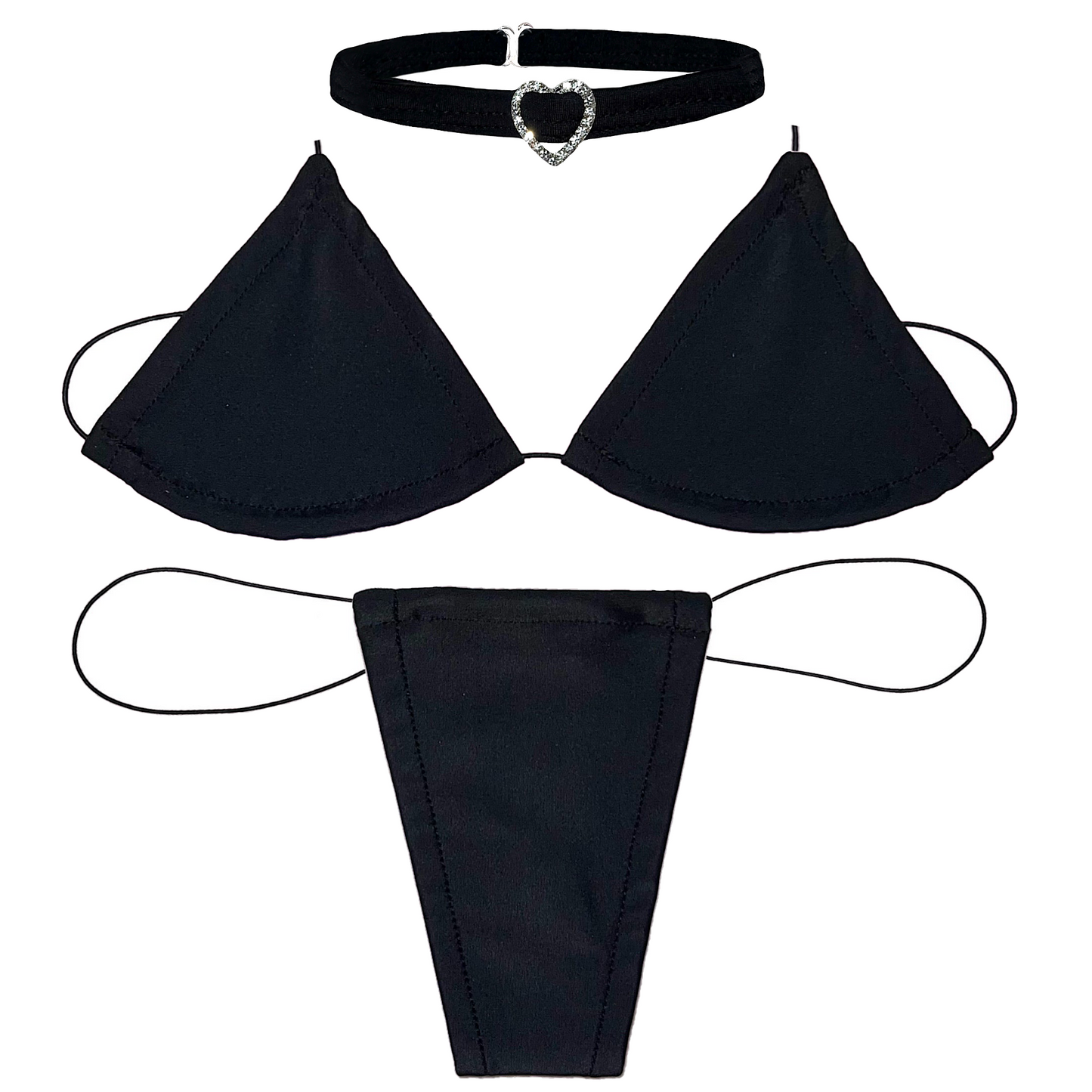 ACE Microkini Set + Heart Charm Choker: Demon Time Black