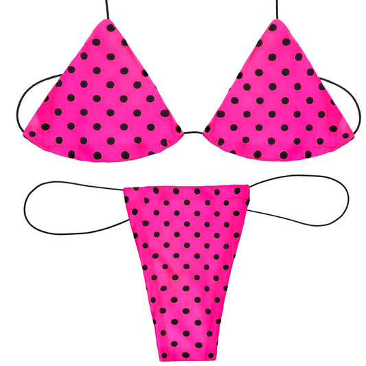 ACE Microkini Set: Polka Dots on Pink