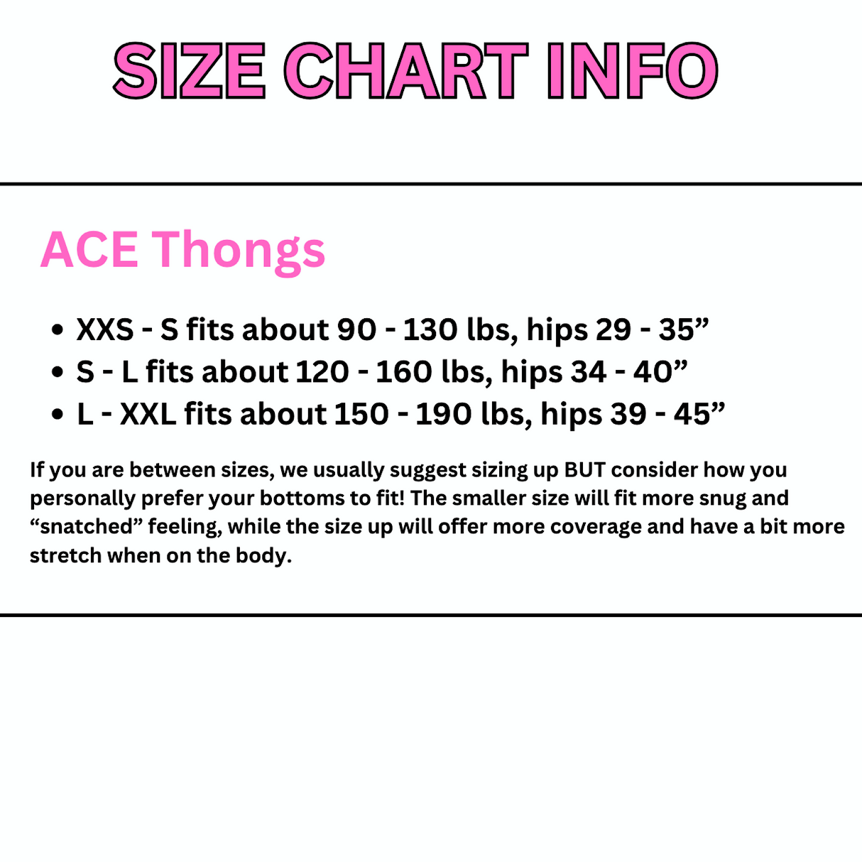 ACE Pretty Privilege Thong: Trailer Park Princess w. I'm Baby Pink