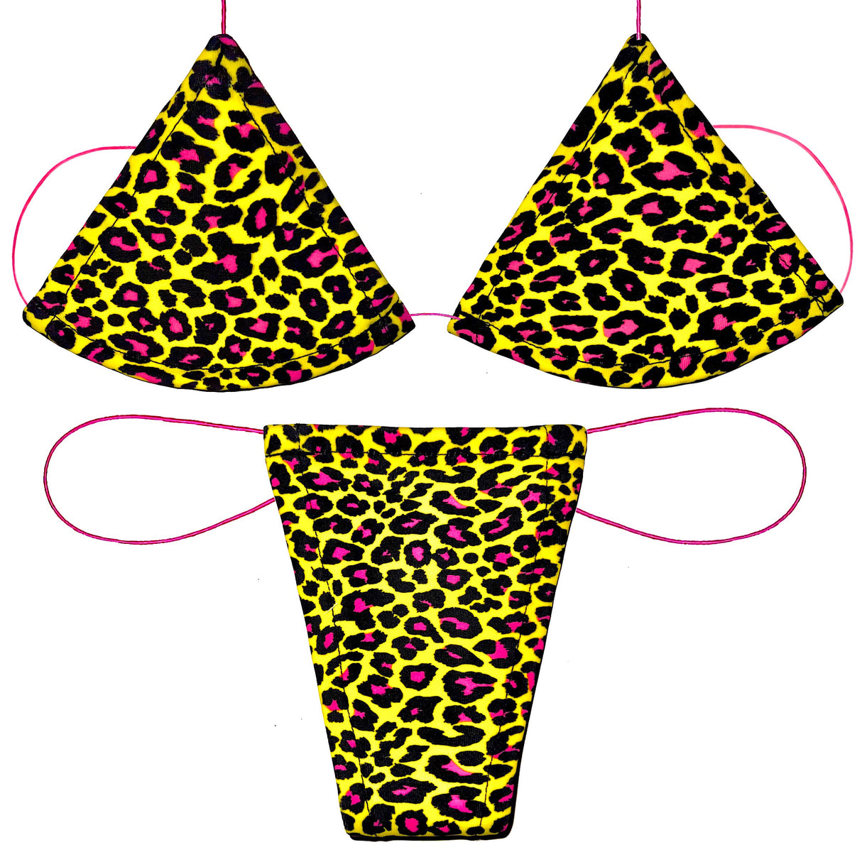 ACE Microkini Set: Lil' Leopard Neon Yellow & Pink