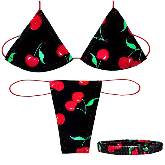 ACE Microkini Set + Classic Garter: Maraschino Cherries