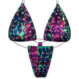 Bedazzled Microkini: Leopard Tie Dye