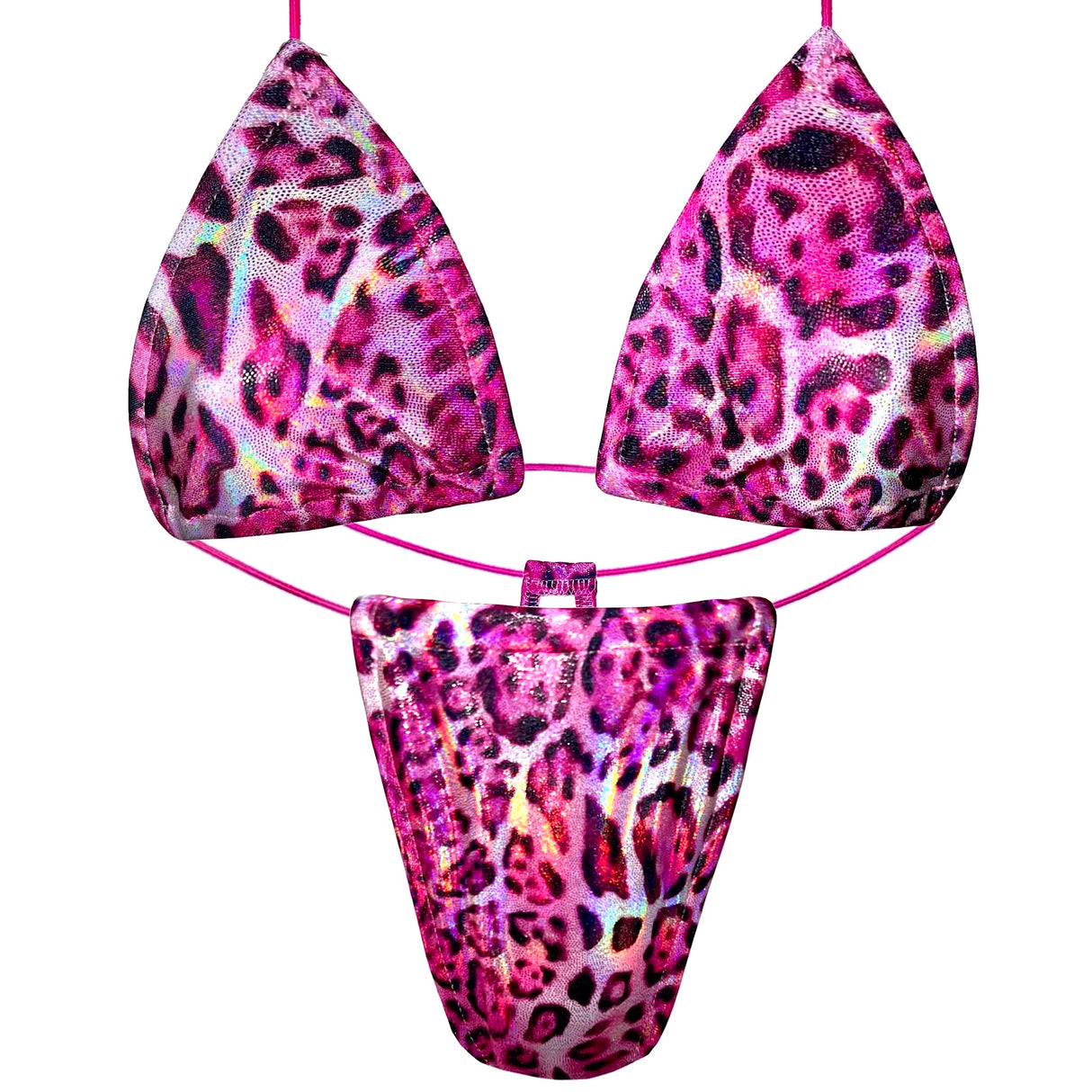 ACE Tieable Microkini: Glossy Leopard Pink
