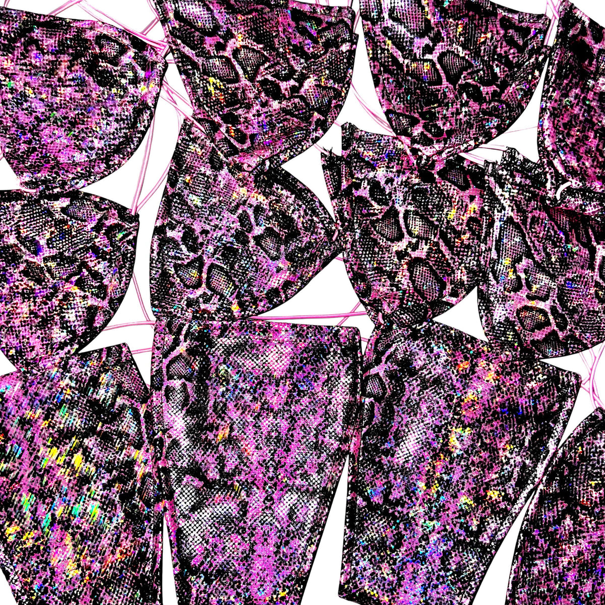 Microkinny Stripper Exotic Dancer 2 Piece Microkini Set: Gold Snakeskin Print ...