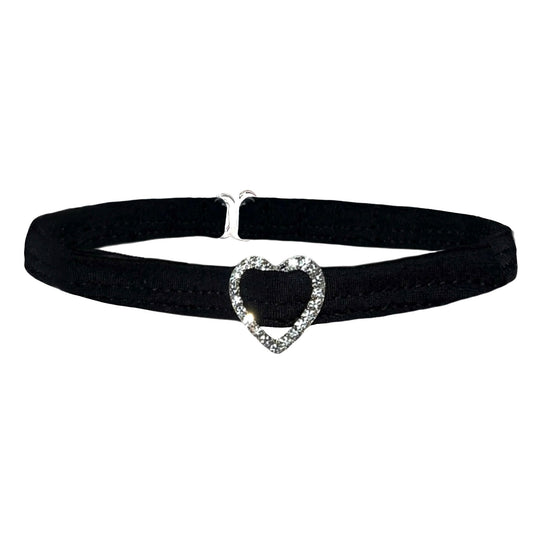 ACE Heart Charm Choker: Demon Time Black