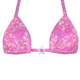 ACE Charm Tri Top: Halo Hot Pink w. Diamond Star