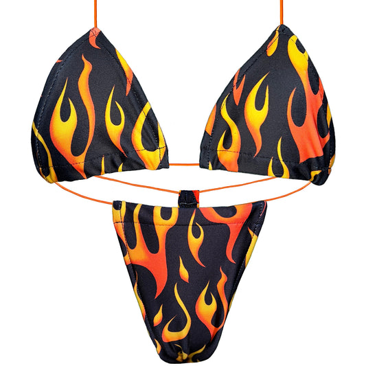 ACE Tieable Microkini:  Drop it Like it's Hot Flames