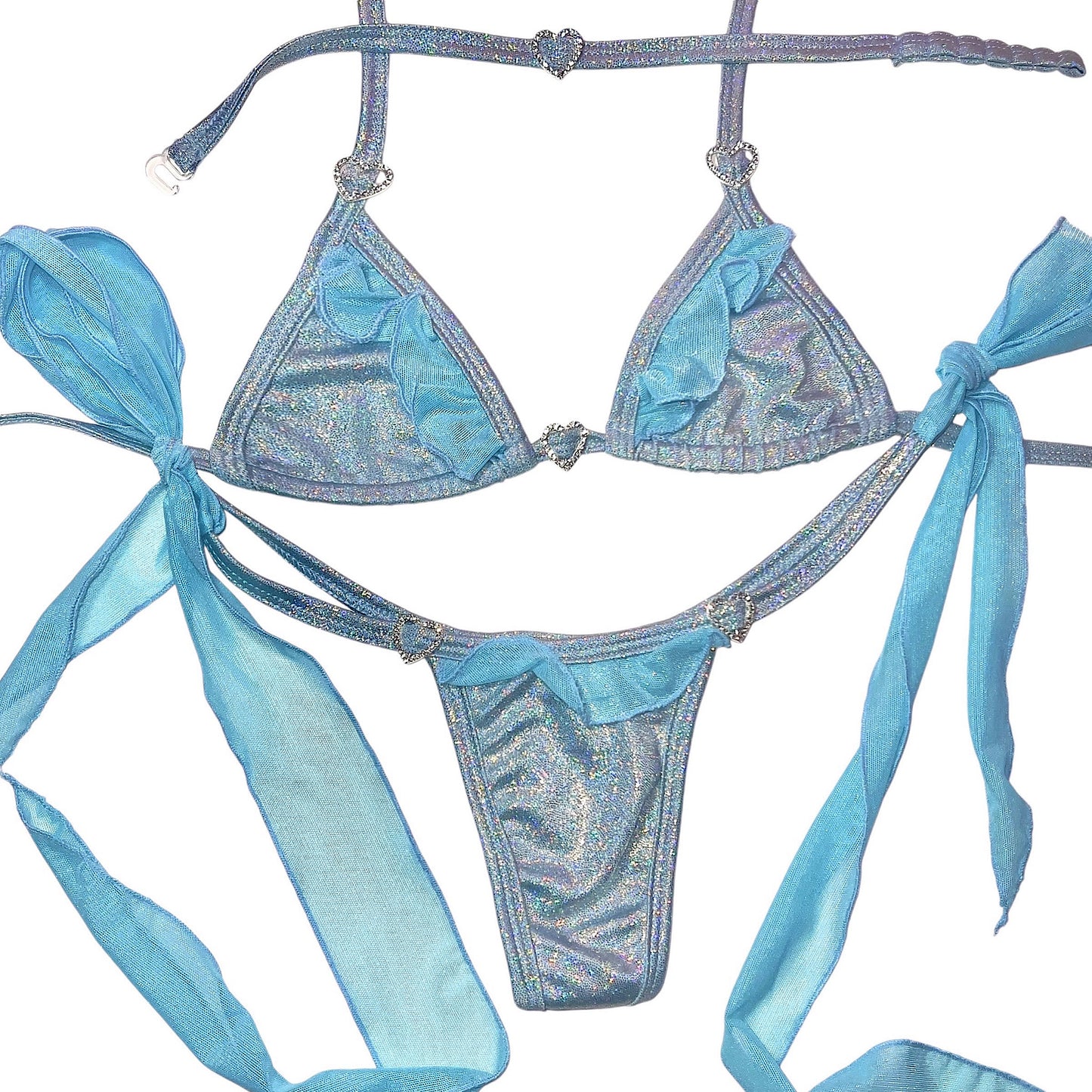 ACE Princess Treatment Tri Top: Fairy Dust Baby Blue