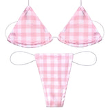 ACE Microkini Set: Gingham Baby Pink