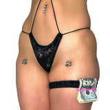 ACE Wage Gap Mini Sling Onesie: Halo Black