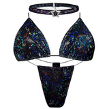 ACE Tieable Microkini Set + Choker: Halo Black