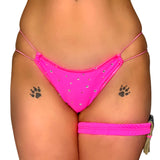 ACE Aura Bedazzled Mesh Set: Pay Me Pink