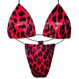 ACE Tieable Microkini: Glossy Leopard Red