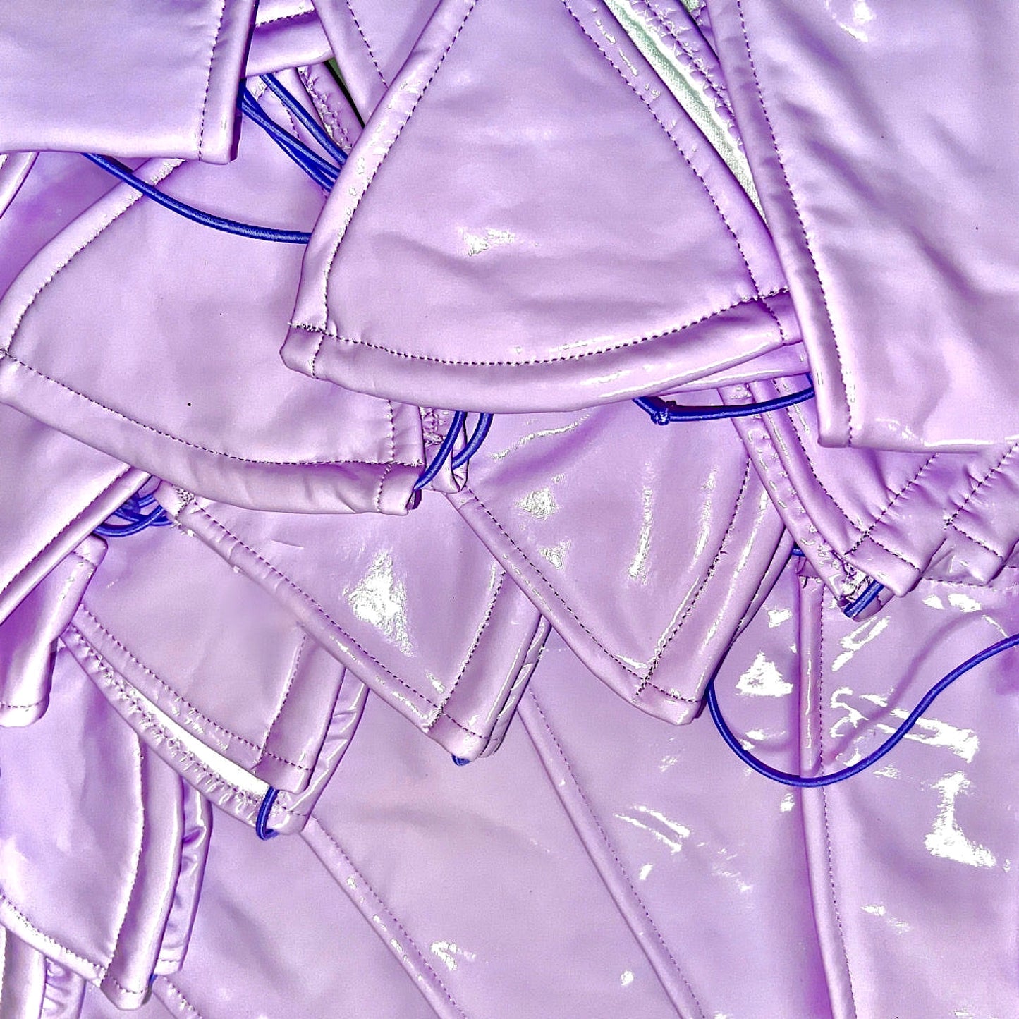 ACE Tieable Microkini: Latex Lilith Lilac