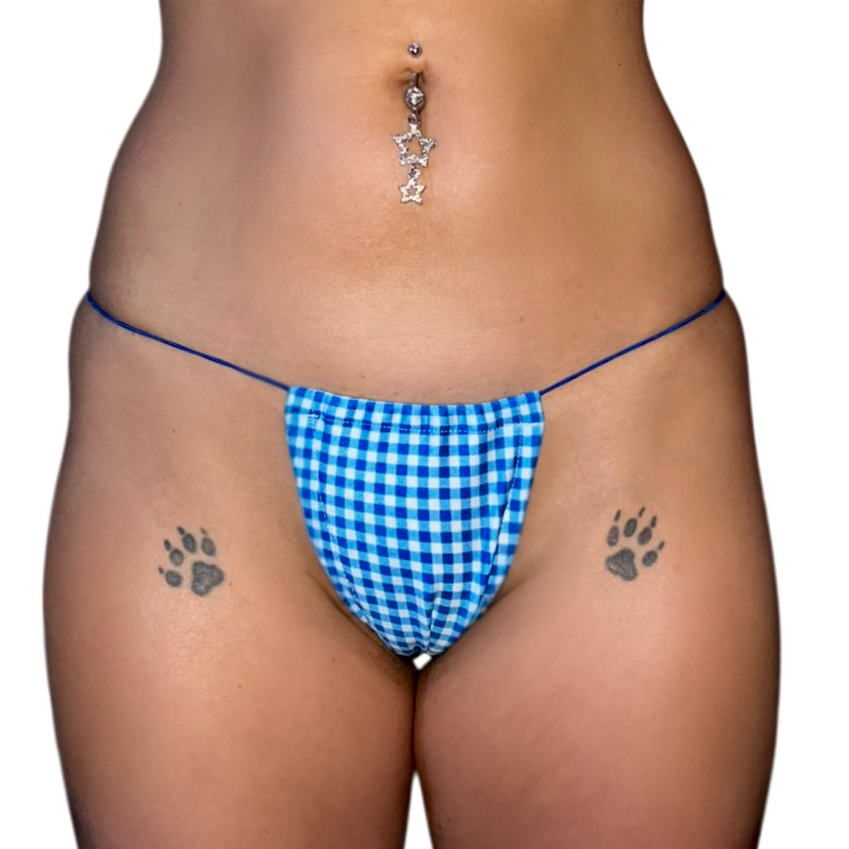 ACE Microkini Set: Gingham Blue & White
