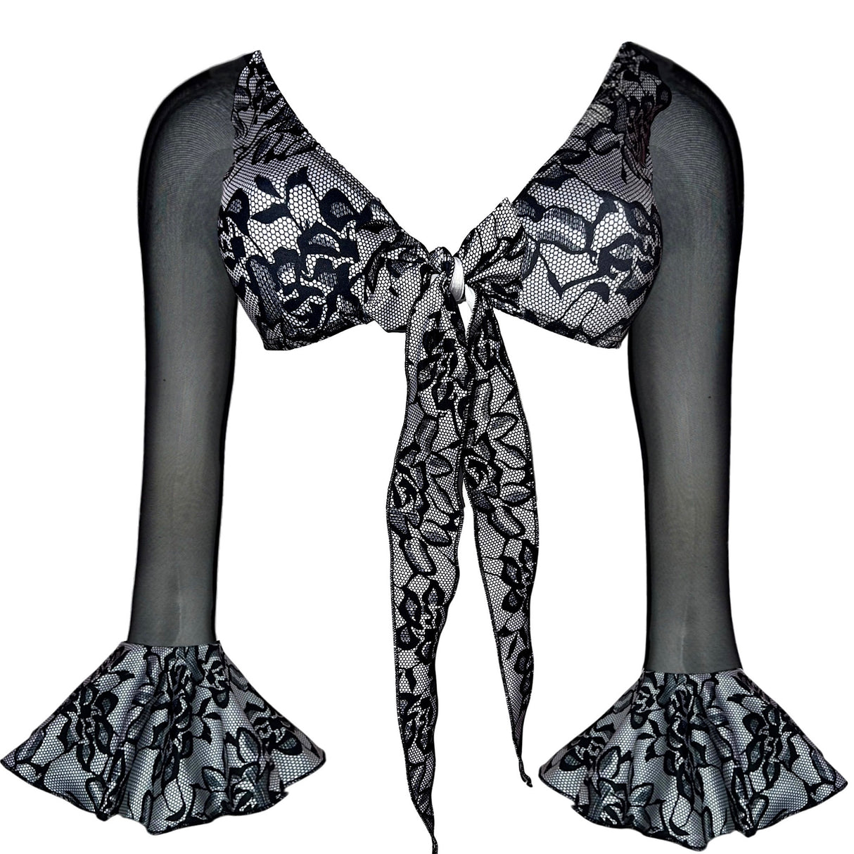 ACE Arabella Top: Dainty Lace & Mesh Black