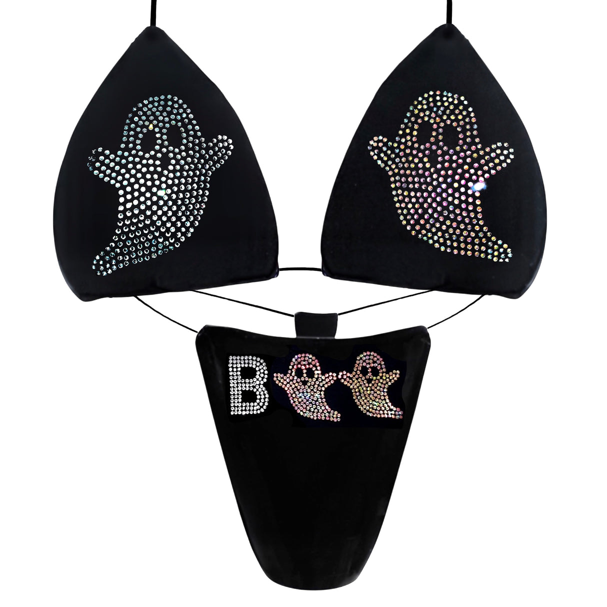 ACE Tieable Microkini: BOO! Diamond Ghosts