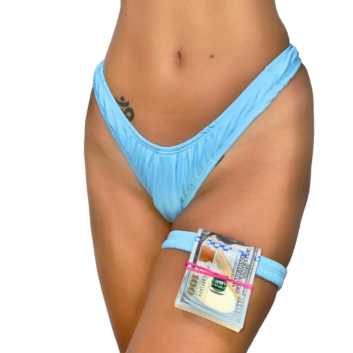 ACE Hourglass Thong: Lil' Baby Blue